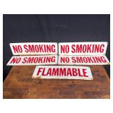No Smoking & Flammable Metal Signs