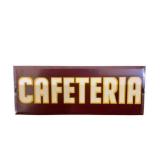 Cafeteria Smaltz Painted Metal Sign