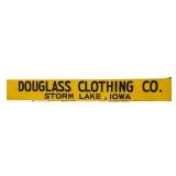 Large Douglass Clothing Co. Sign