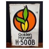 Golden Harvest Painted Metal Sign