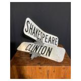 Street Signs Shakespeare & Clinton