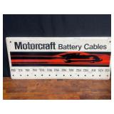 MOTORCRAFT Battery Cables Metal Sign