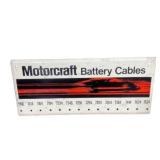 MOTORCRAFT Battery Cables Metal Sign