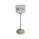 Funeral No Parking Double Sided Cast Metal Stand
