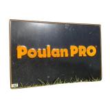 Poulan Pro Embossed Metal Sign