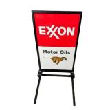 Exxon Motor Oil Sidewalk Sign Double Sided