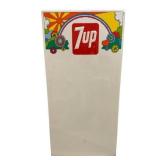 Large 7Up Embossed Metal Sign