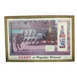 Pabst Blue Ribbon Beer Framed Sign
