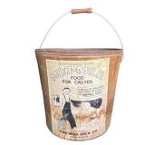 Mor-Milk Carboard Bucket Dixon IL Paper Label
