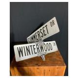 Street Signs Summerset Dr & Winterwood Ln