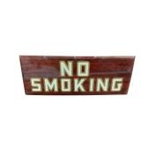 No Smoking Painted Reflective Metal Sign