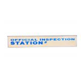 Official Inspection Station # DS Metal Sign