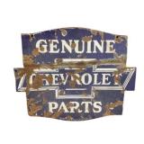 Chevrolet Genuine Parts Double Sided Porcelain