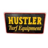 Hustler Turf Equipment Embossed Metal Sign