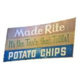 Made Rite Potato Chips Metal Sign