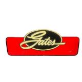 Gates Embossed Metal Sign
