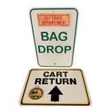 Golf Course Metal Signs