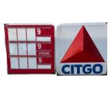 Citgo Plastic Insert & Gas Price Insert
