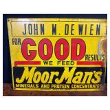 MoorManï¿½s Painted Metal Sign