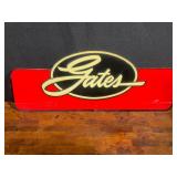 Gates Embossed Metal Sign
