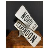 Street Signs North & Clarendon St.