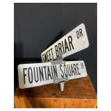 Street Signs Sweet Briar & Fountain Square Dr.