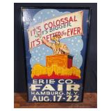 Erie Co Fair Hamburg, N.Y. Framed Poster