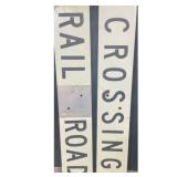 Railroad Crossing Metal Sign