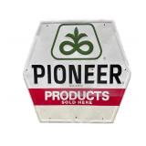 Pioneer Products Embossed Metal Sign