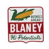 Blaney Seed Corn Embossed Metal Sign