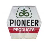 Pioneer Products Embossed Metal Sign