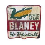 Blaney Hi-Potentials Embossed Metal Sign