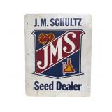 JMS Seed Dealer Double Sided Metal Sign