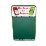 Armour Fertilizers "More Farmers" Metal Sign