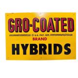 Gro-Coated Hybrids Metal Sign