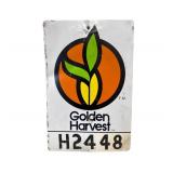 Golden Harvest Metal Sign