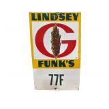 Lindsey Funk Embossed Metal Sign