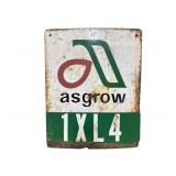 Asgrow Metal Sign
