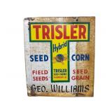 Trisler Seed Farm Metal Flange Sign