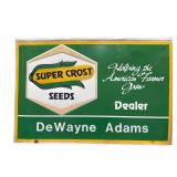 Super Crost Seed Dealer Double Sided Metal Sign