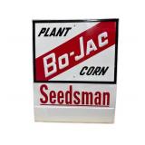 Bo-Jac Corn Embossed Metal Sign