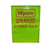 Myers Sprayers Embossed Metal Sign