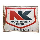 Northrup King Seed Embossed Metal Sign