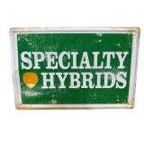 Specialty Hybrids Embossed Metal Sign
