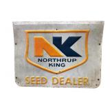 Northrup King Seed Dealer Double Sided Metal Sign