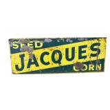 Jacques Seed Corn Metal Sign