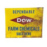 DOW Farm Chemicals Metal Sign