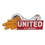 United Hybrid Double Sided Metal Sign