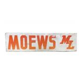 Moews Field Marker Metal Sign