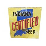 Indiana Certified Seed Metal Sign